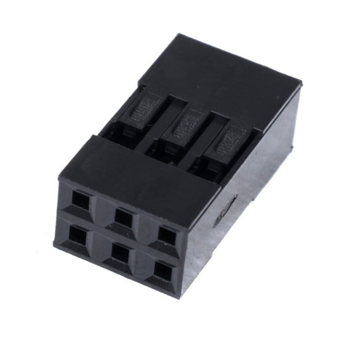 BLD 2x03 (BLD-6), 2.54 мм, Розетка на кабель - изображение 1