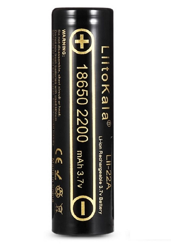 Аккумулятор Liitokala 18650Lii-22A Li-ion, 3.7В, 2200mAh - изображение 1