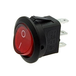 KCD1-102-8-C3-R/3P красный, Переключатель ON-ON 3 контакта (6A 250VAC)