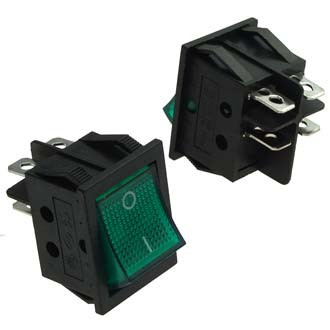 KCD4-201N-C3-G/4P, Переключатель ON-OFF 4 контактов (15A 250VAC) - изображение 1