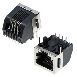TJ2-8P8C STP, Сетевая розетка RJ45 экранированная