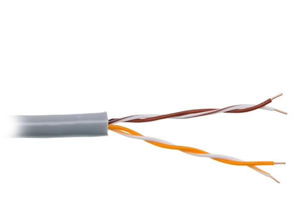 Кабель витая пара PRO connect UTP 2PR 24AWG, CCA, CAT5e, PVC, серый (за метр) - изображение 1
