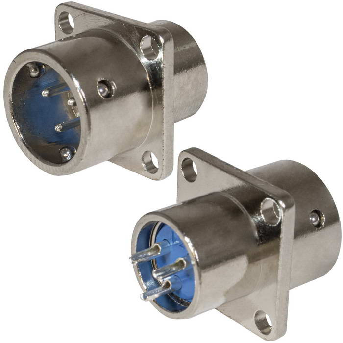 XS12-3 (Zn) panel plug, Разъем - изображение 1