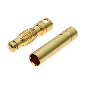 Plug 4.0 M+F, Разъемы для RC моделей (комплект) - изображение 1