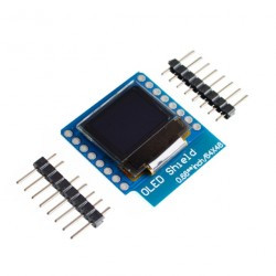 Дисплей OLED 64x48, 0.66", IC/I2C D1 mini