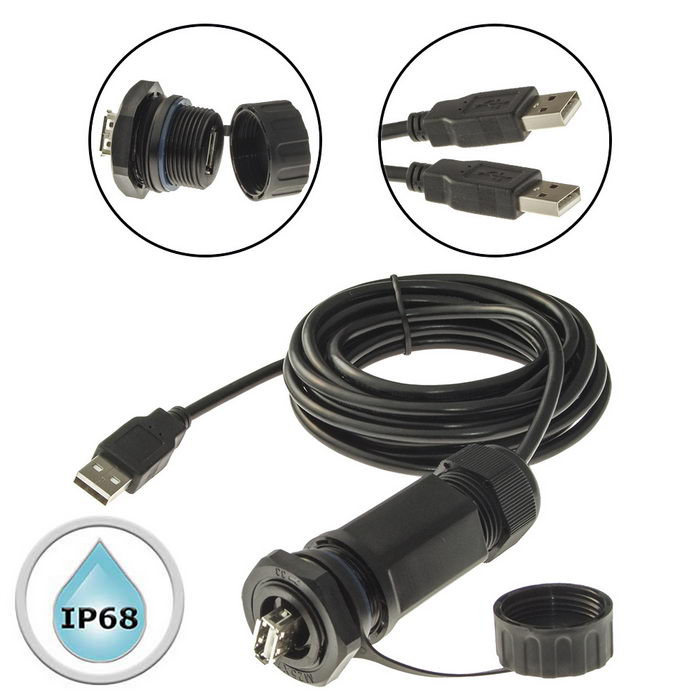 M25USBZ1-2.0G-3M, Разъем герметичный - изображение 1