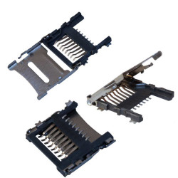 microSD SMD 8pin 1.8H, Держатель карт