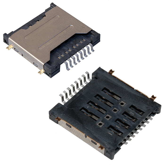 mini SIMx2 8pin 3.3H, Держатель карт - изображение 1
