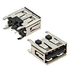 USBA-1JS, Розетка на плату, тип A прямая