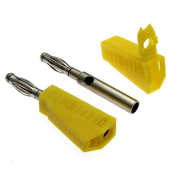 Z040 4mm Stackable Plug YELLOW, Клемма - изображение 1