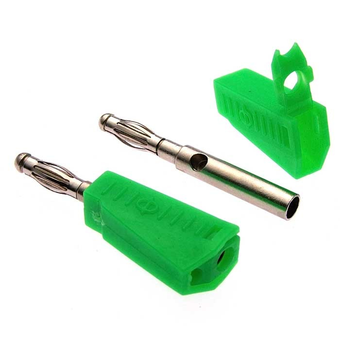 Z040 4mm Stackable Plug GREEN, Клемма - изображение 1