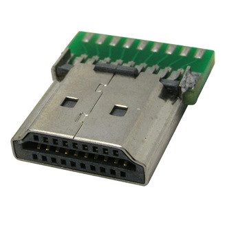 HDMI A M PCB, Штекер HDMI на кабель - изображение 1
