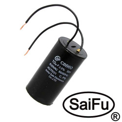 CBB60 10uF 630V WIRE (SAIFU), Конденсатор
