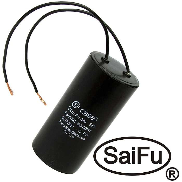 CBB60 30uF 630V WIRE (SAIFU), Конденсатор - изображение 1