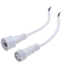 4pin WP L=40 D=21.5mm 4*0.3mm2,4P-L, Разъем герметичный