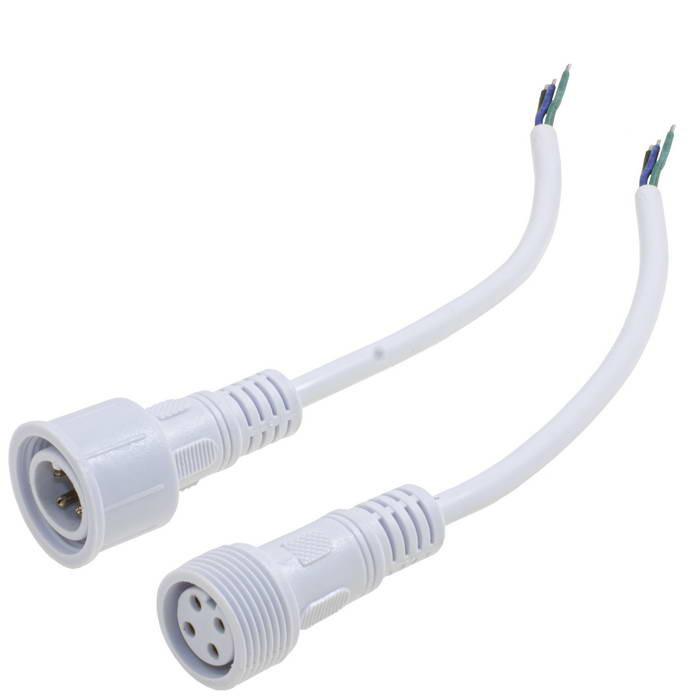 4pin WP L=40 D=21.5mm 4*0.3mm2,4P-L, Разъем герметичный - изображение 1
