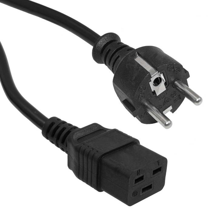SCZ C19/Schuko-01 1.8m 3x1.5 16A, Сетевой шнур - изображение 1