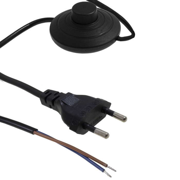Y010/CEE7/16 2.5m 2x0.75BR switch-2, Сетевой шнур - изображение 1