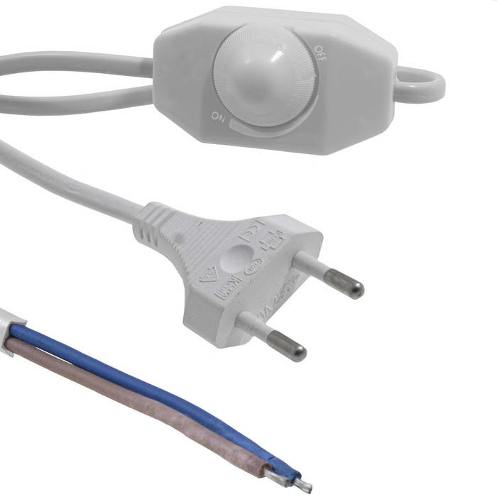 Y010/CEE7/16 2m 2x0.75WR dim, Сетевой шнур - изображение 1