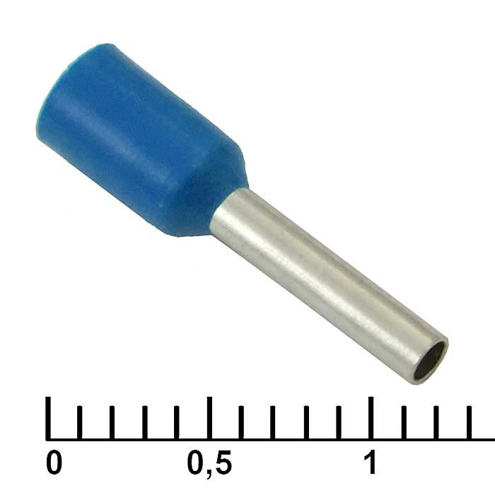 DN01008 blue (1.4x8mm), Кабельный наконечник - изображение 1