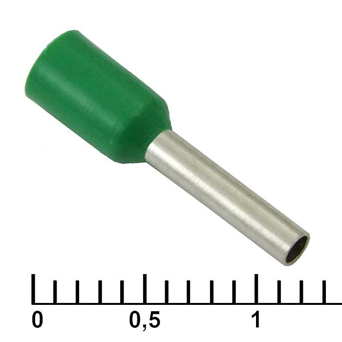 DN01008 green (1.4x8mm), Кабельный наконечник - изображение 1