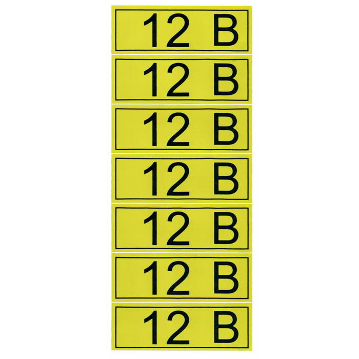 "12 В" 35х100, Информационный знак - изображение 1