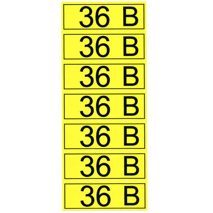 "36 В" 35х100, Информационный знак - изображение 1