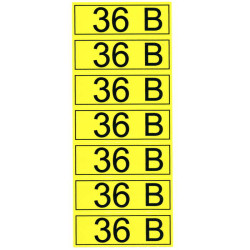 "36 В" 35х100, Информационный знак