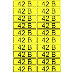 "42 В" 15х50, Информационный знак