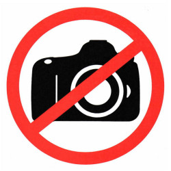 Фотосъемка запрещена ПВХ 150х150, Информационный знак