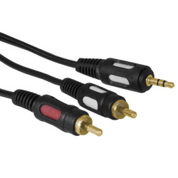 Stereo 3,5 mm - 2 RCA G 5m, Аудио/видео шнур