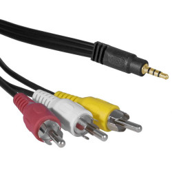 Stereo 3,5 mm - 3 RCA B 3m, Аудио/видео шнур