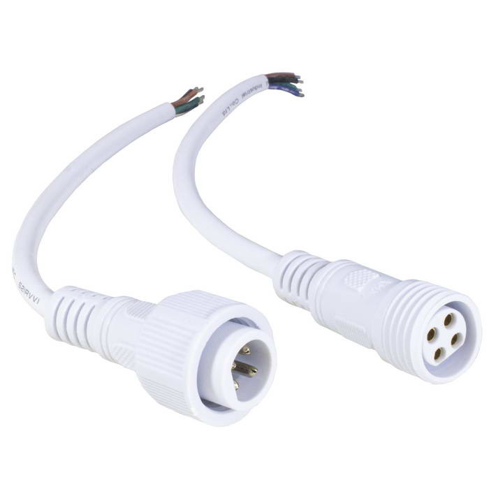 4pin WP L=40 D=18mm 4*0.5mm2, Разъем герметичный - изображение 1