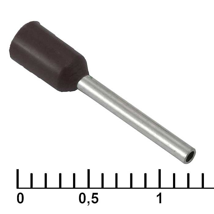 DN00510 black (1x10mm), Кабельный наконечник - изображение 1