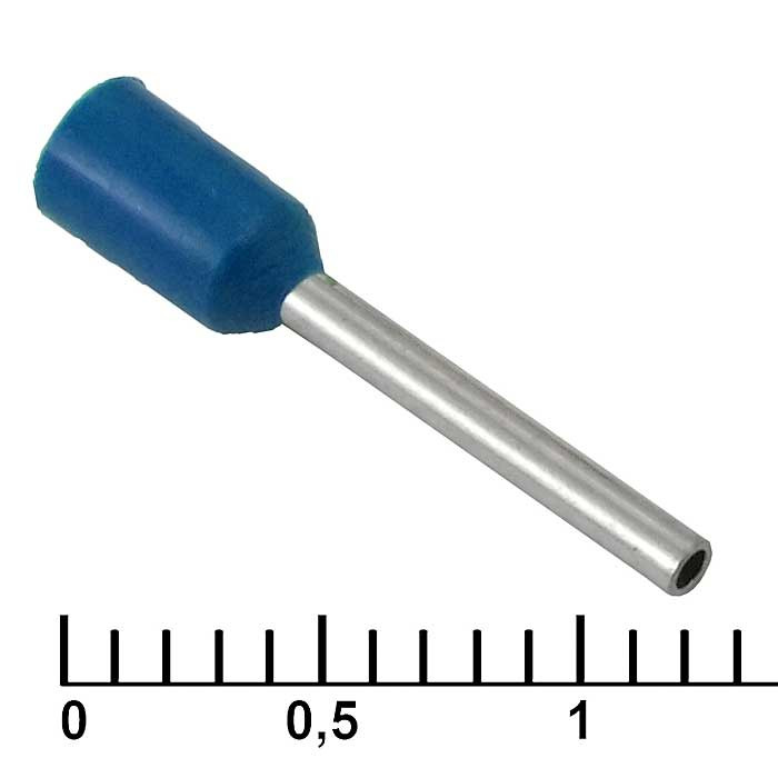 DN00510 blue (1x10mm), Кабельный наконечник - изображение 1