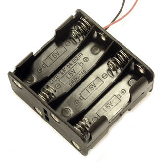BH383 AA 4x1+4x1 (BH608), Батарейный отсек 8 AA - изображение 1