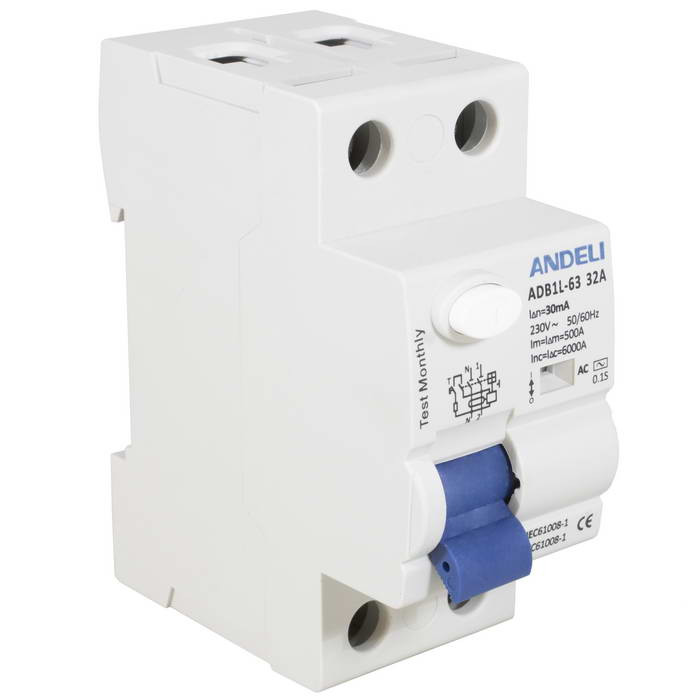 ADB1L-63 2P 32A 30mA тип AC 6kA, Автоматический выключатель - изображение 1