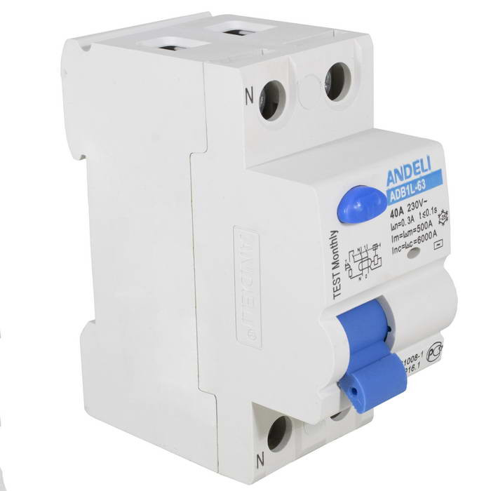 ADB1L-63 2P 40A 300mA тип AC 6kA, Автоматический выключатель - изображение 1
