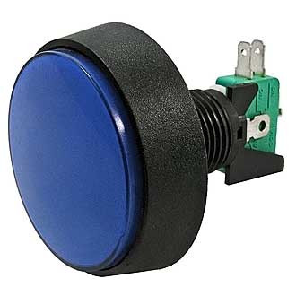 GMSI-1B-C no(nc)+nc(no) blue, Кнопка тактовая на блок синяя - изображение 1