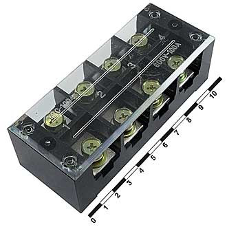 TB-10004, Колодка клеммная 4П, 100А, 600В - изображение 1
