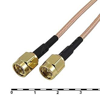 SMA-P/SMA-P-RG316-50CM, Провод-переходник SMA-P - SMA-P, 50 см - изображение 1