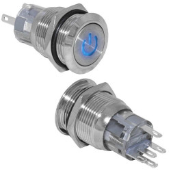 LAS1-AGQ-11DT/B/N on-(on), Кнопка антивандальная