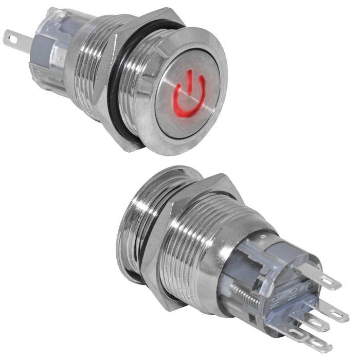 LAS1-AGQ-11DT/R/N on-(on), Кнопка антивандальная - изображение 1