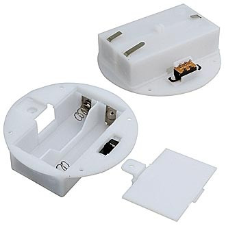 AA*2 switch D67*18mm, Батарейный отсек 2xAA с выключателем - изображение 1