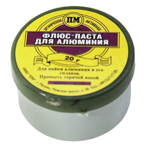 Флюс-паста для пайки алюминия, банка, 20 г - изображение 1