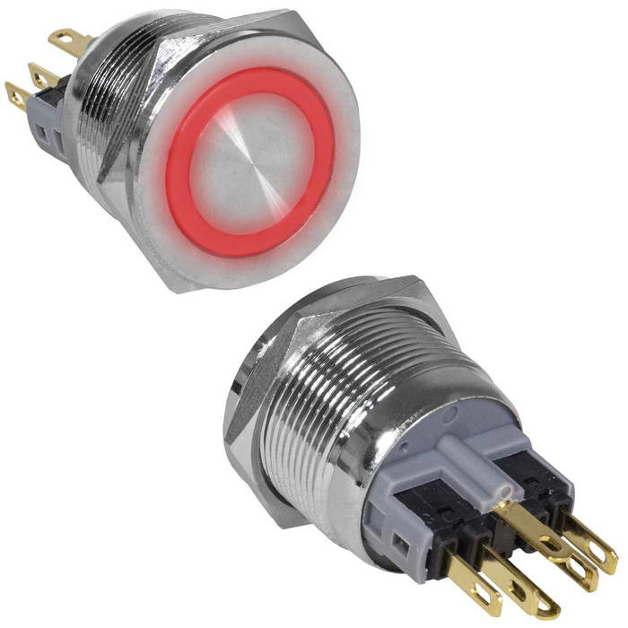 GQ22PF-11ZE/R/N on-off+off-on, Кнопка антивандальная - изображение 1