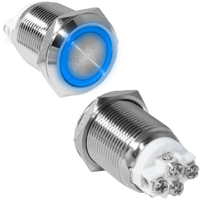 GQ19F-10ZE/B/N off-on, Кнопка антивандальная - изображение 1