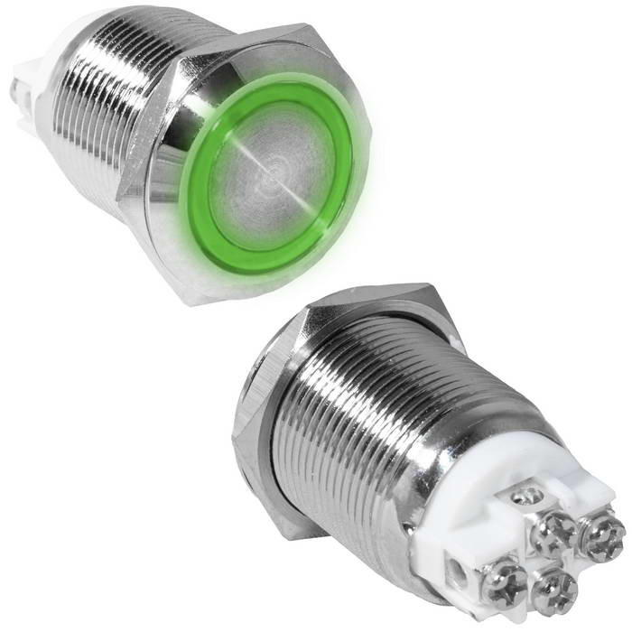 GQ19F-10ZE/G/N off-on, Кнопка антивандальная - изображение 1