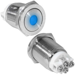GQ19PF-10ZD/B/N off-on, Кнопка антивандальная