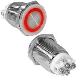 GQ19PF-10ZE/R/N off-on, Кнопка антивандальная
